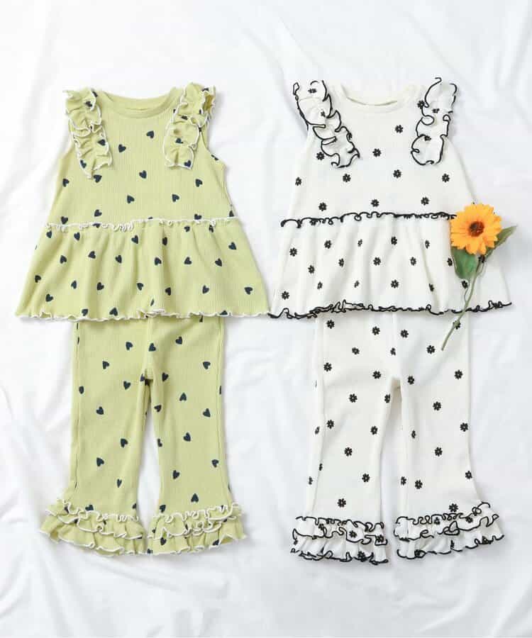 Japanese children's clothing apres les cours lace sleeveless top 80-140cm girls summer TOPS
