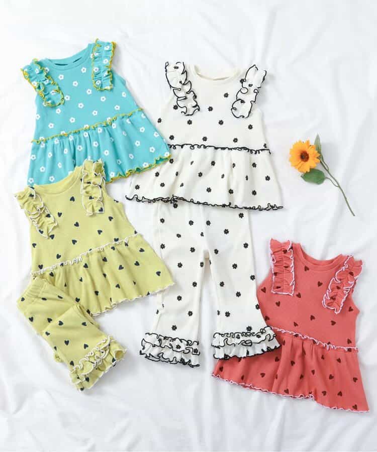 Japanese children's clothing apres les cours lace sleeveless top 80-140cm girls summer TOPS