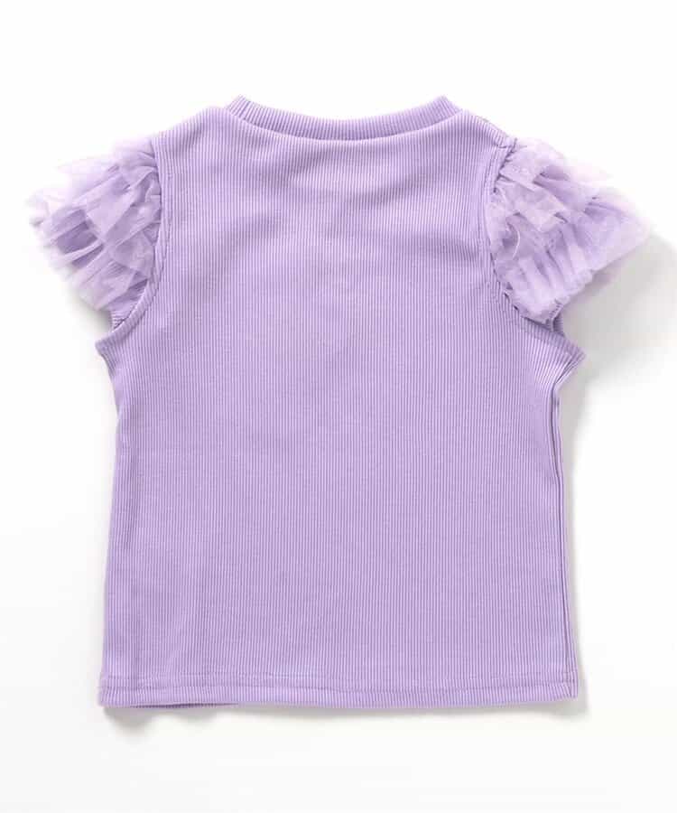 Japanese children's clothing apres les cours cool to the touch Shellmotif shell yarn sleeve top 80-140cm girls summer TOPS