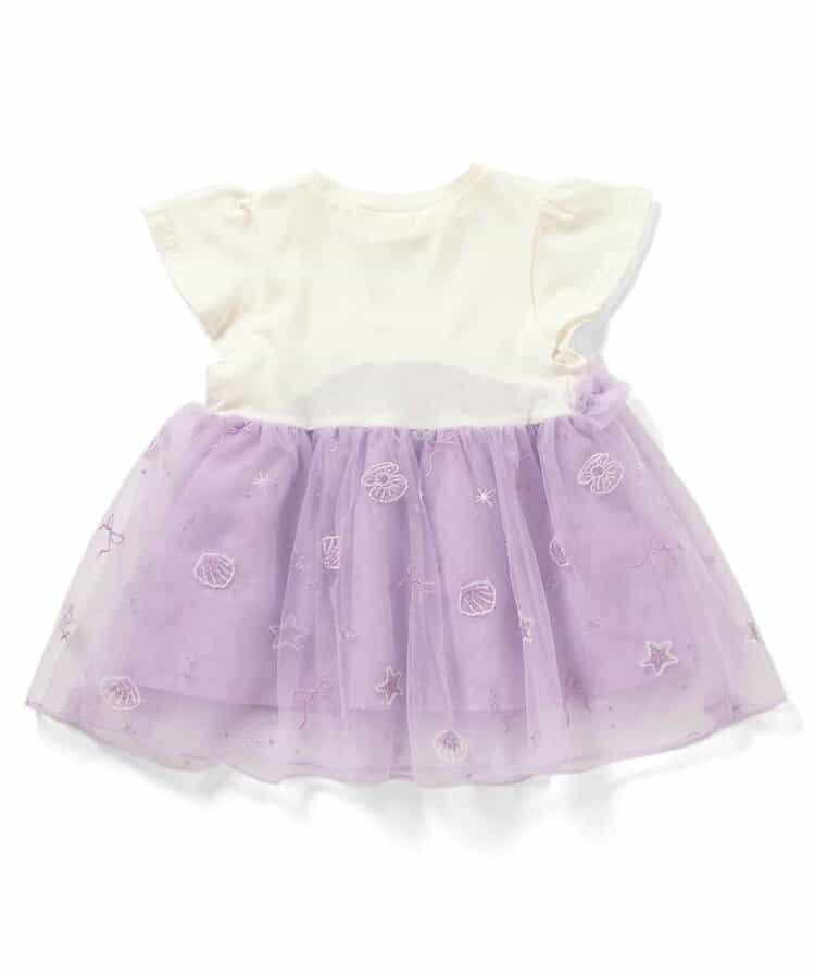 Japanese children's clothing apres les cours Shellmotif shell embroidered top 80-140cm girls summer TOPS