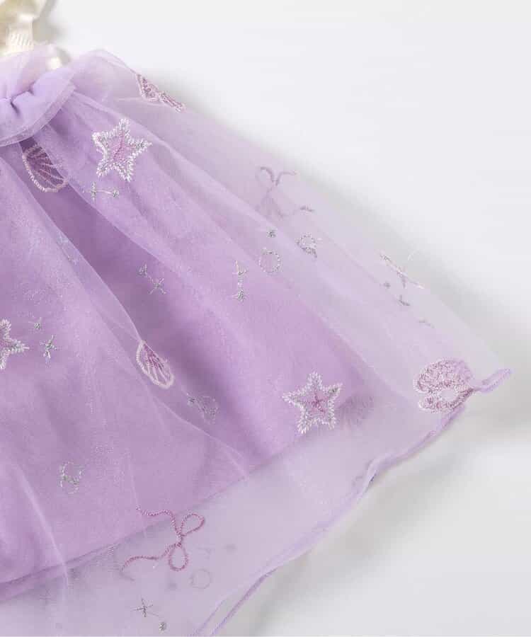 Japanese children's clothing apres les cours Shellmotif shell embroidered top 80-140cm girls summer TOPS