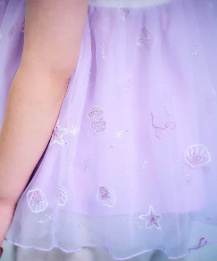 Japanese children's clothing apres les cours Shellmotif shell embroidered top 80-140cm girls summer TOPS