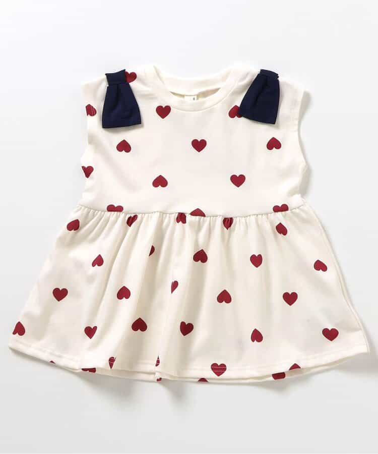 Japanese children's clothing apres les cours contact cool shoulder bow ruffle top 80-140cm girls summer TOPS