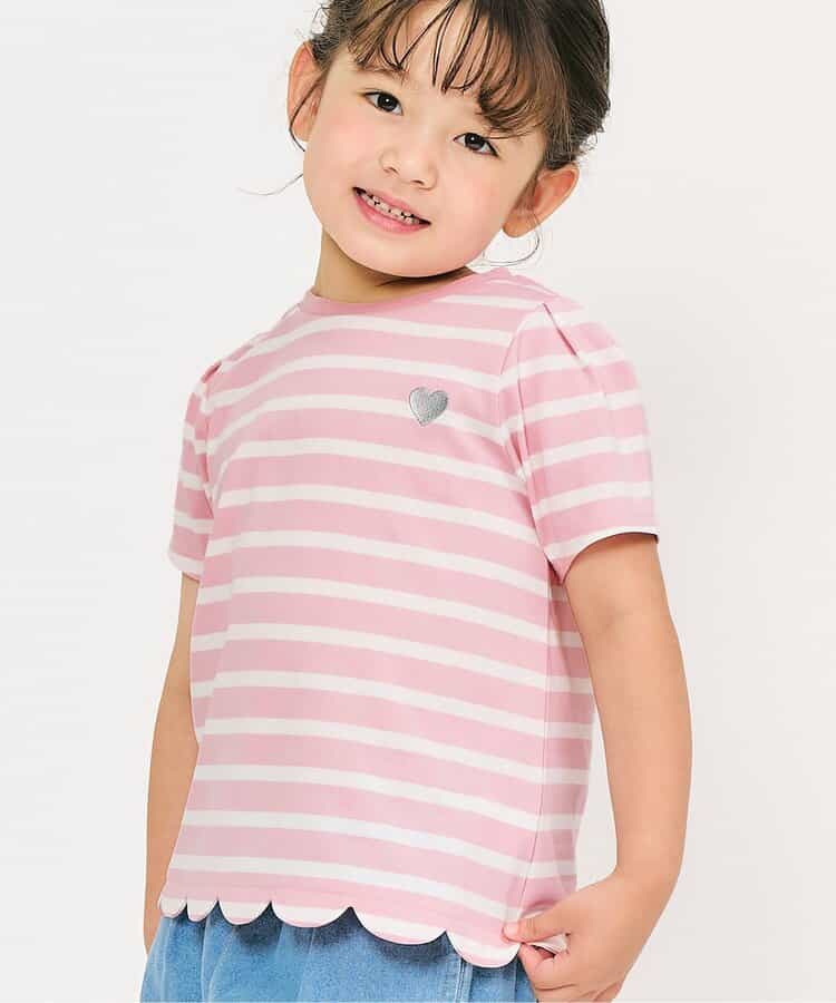 Japanese children's clothing apres les cours contact cool print top 80-140cm girls summer TOPS
