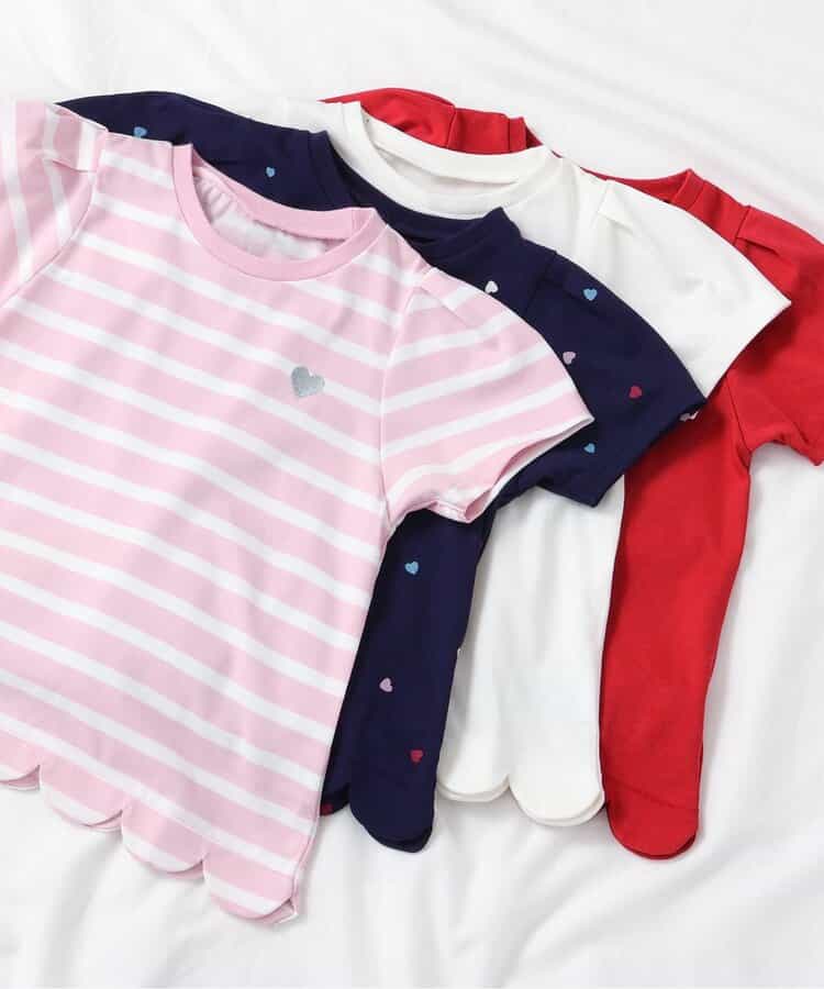 Japanese children's clothing apres les cours contact cool print top 80-140cm girls summer TOPS