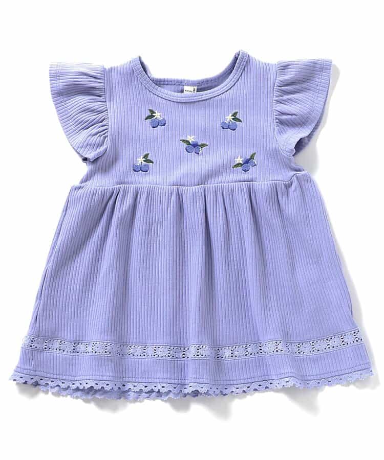 Japanese children's clothing apres les cours fruit pattern embroidered top 80-140cm girls summer TOPS