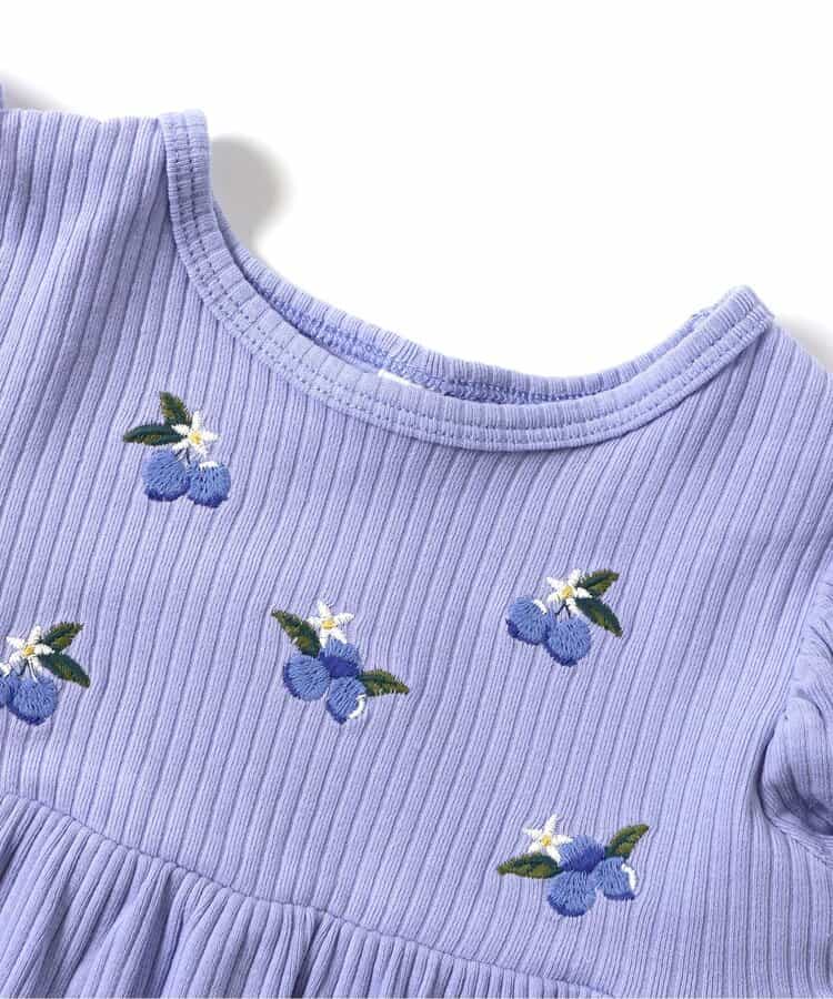 Japanese children's clothing apres les cours fruit pattern embroidered top 80-140cm girls summer TOPS