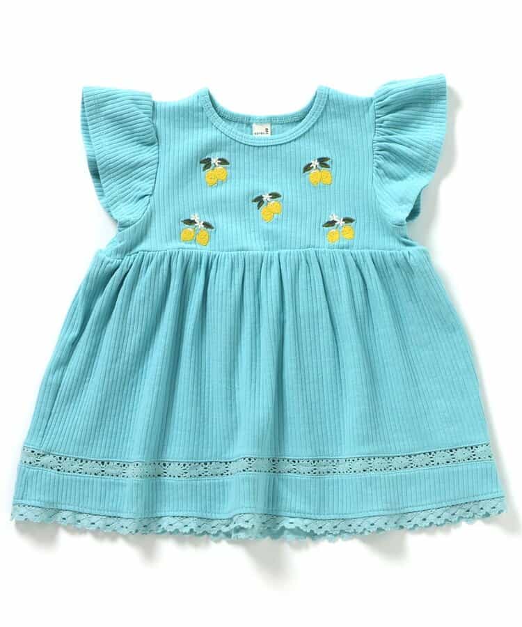 Japanese children's clothing apres les cours fruit pattern embroidered top 80-140cm girls summer TOPS