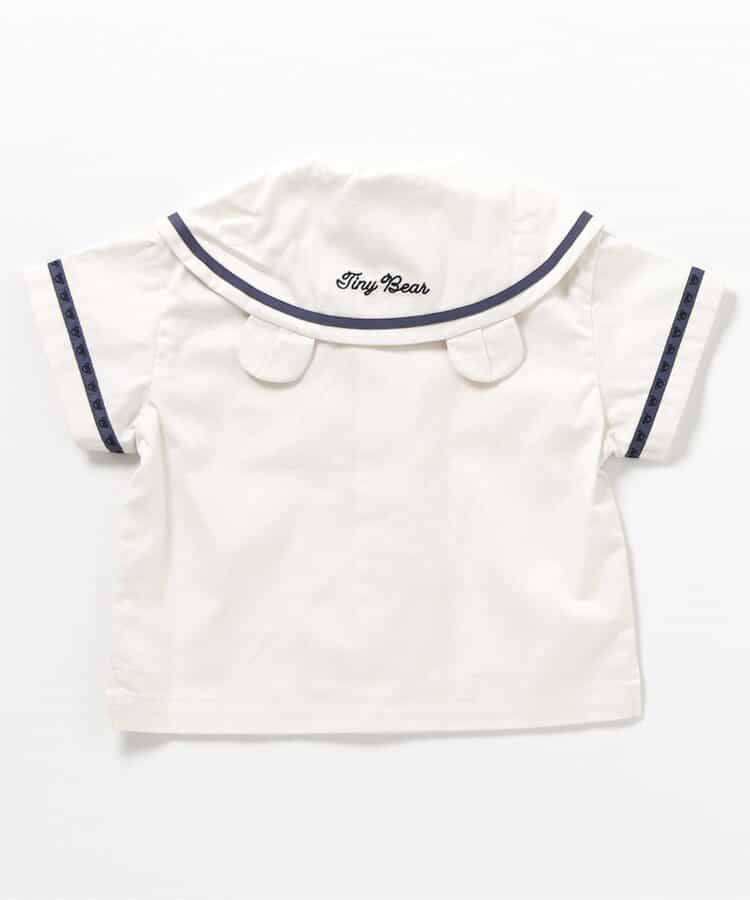 Japanese children's clothing apres les cours × tiny bear sailor-style shirt 80-120cm boys' summer TOPS