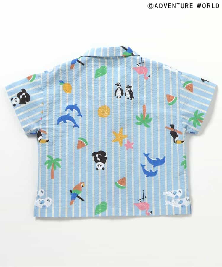 Japanese children's clothing apres les cours x Adventure World parent-child shirt 80-130cm boys/girls summer TOPS