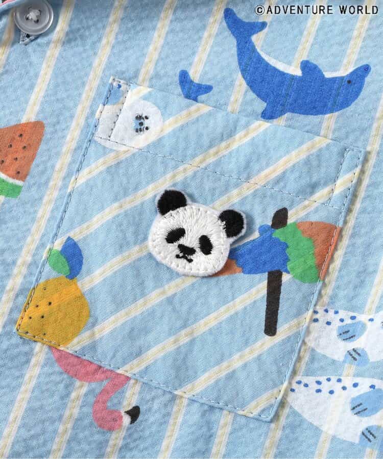 Japanese children's clothing apres les cours x Adventure World parent-child shirt 80-130cm boys/girls summer TOPS