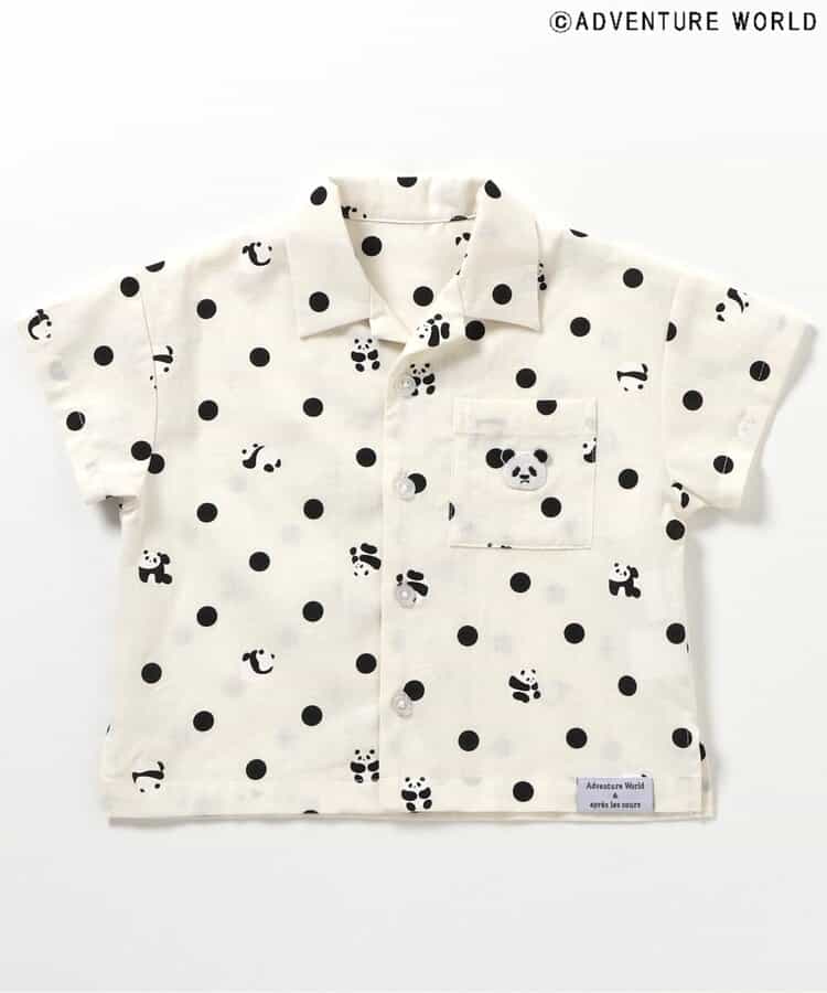 Japanese children's clothing apres les cours x Adventure World parent-child shirt 80-130cm boys/girls summer TOPS