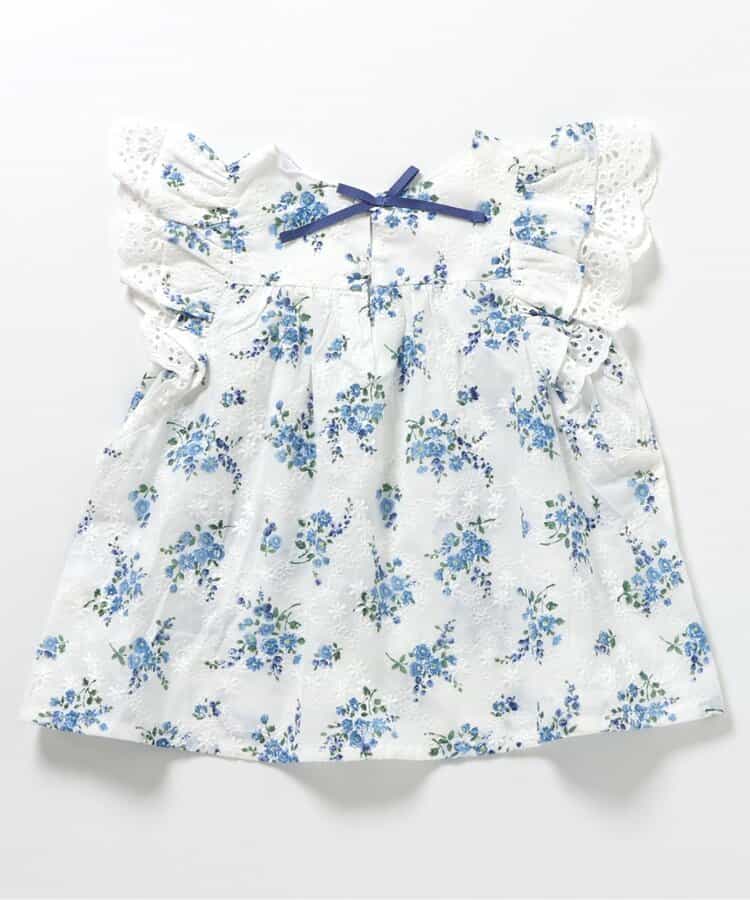 Japanese children's clothing apres les cours floral top 80-140cm girls summer TOPS