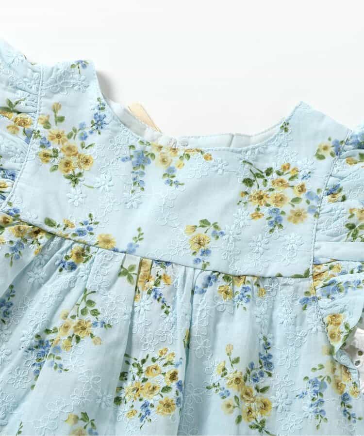 Japanese children's clothing apres les cours floral top 80-140cm girls summer TOPS