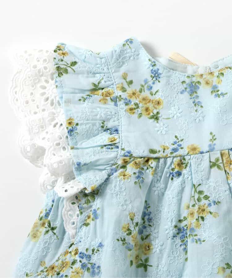 Japanese children's clothing apres les cours floral top 80-140cm girls summer TOPS