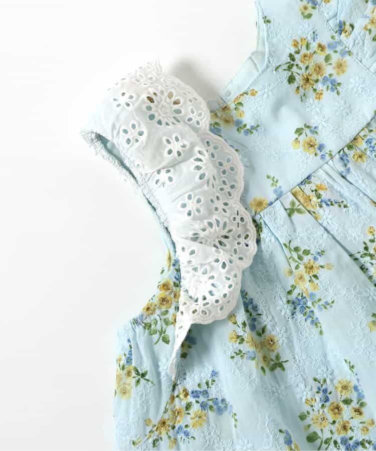 Japanese children's clothing apres les cours floral top 80-140cm girls summer TOPS