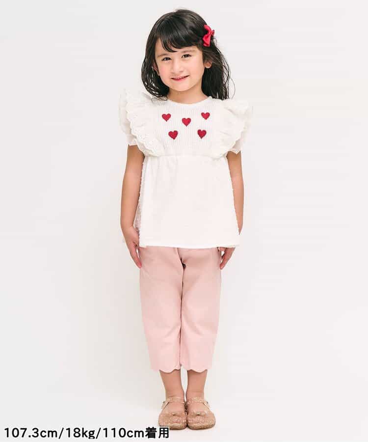 Japanese children's clothing apres les cours heart-shaped/sunflower embroidered top 80-140cm girls summer TOPS