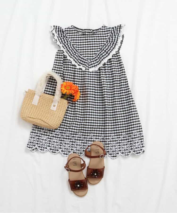 Japanese children's clothing apres les cours ruffled lace dress 80-140cm girls summer dresses