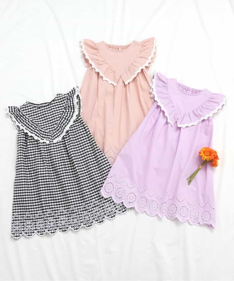 Japanese children's clothing apres les cours ruffled lace dress 80-140cm girls summer dresses
