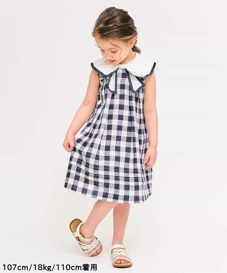 Japanese children's clothing apres les cours bow sailor style dress 80-140cm girls summer dresses