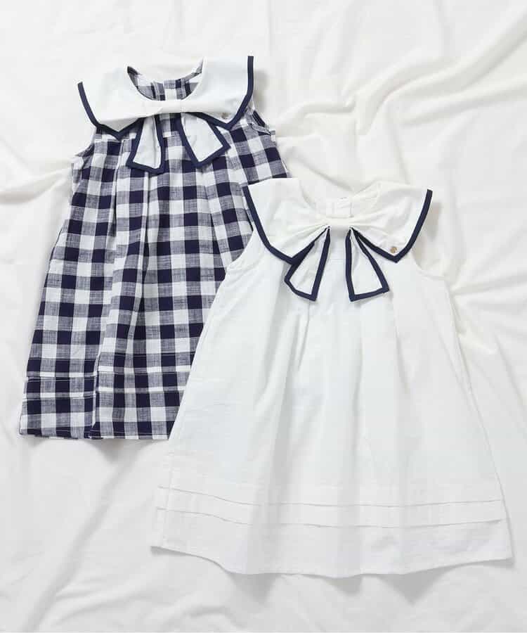 Japanese children's clothing apres les cours bow sailor style dress 80-140cm girls summer dresses