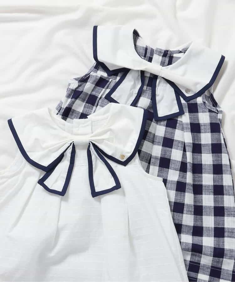 Japanese children's clothing apres les cours bow sailor style dress 80-140cm girls summer dresses