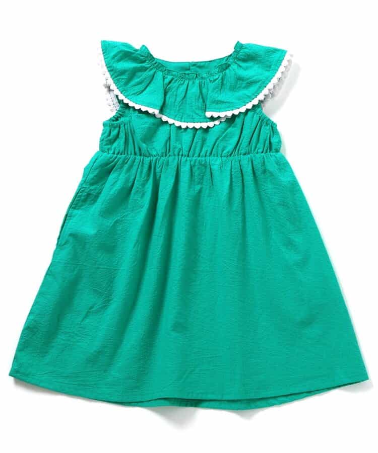 Japanese children's clothing apres les cours heart-shaped lace ruffle dress 80-140cm girls summer dresses