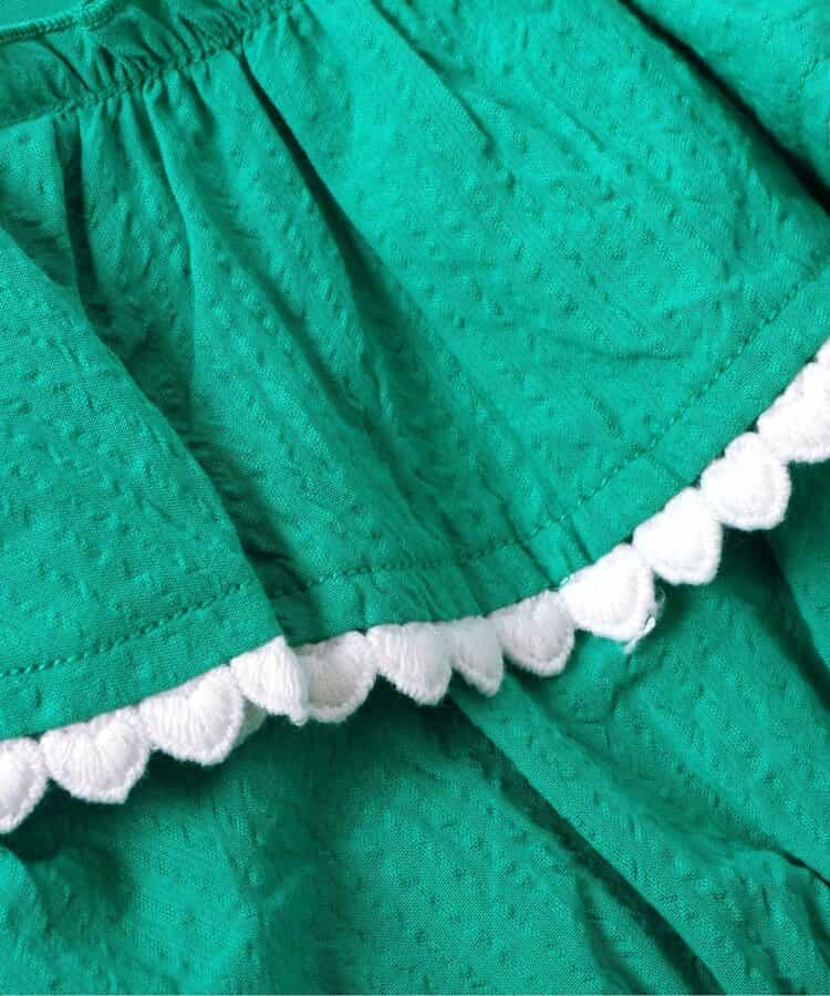 Japanese children's clothing apres les cours heart-shaped lace ruffle dress 80-140cm girls summer dresses