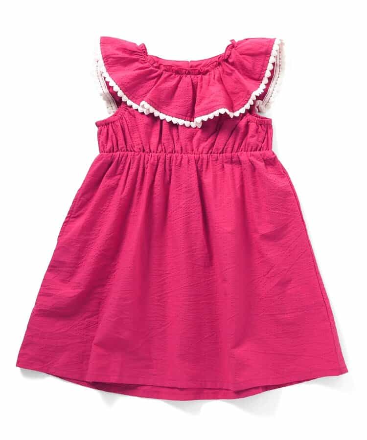 Japanese children's clothing apres les cours heart-shaped lace ruffle dress 80-140cm girls summer dresses