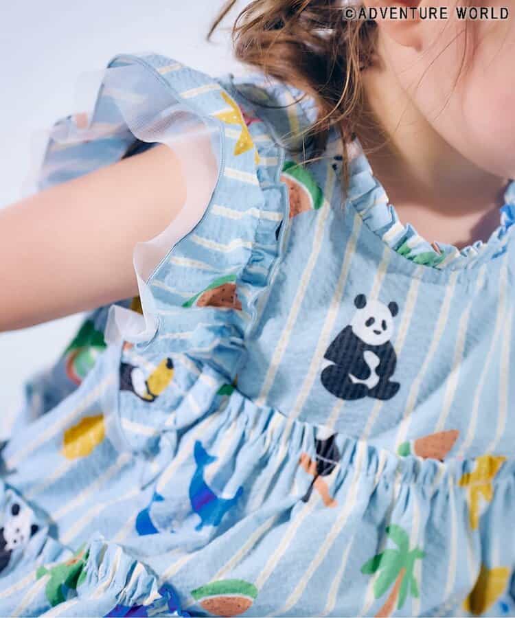 Japanese children's clothing apres les cours x Adventure World lace vest dress 80-130cm girls summer dresses