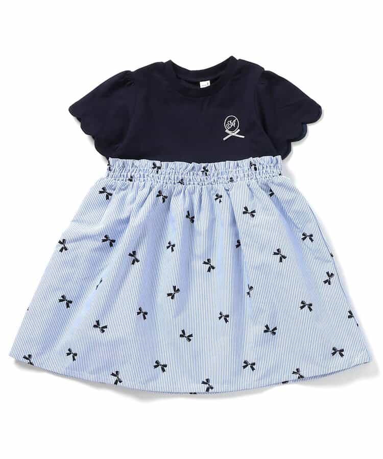 Japanese children's clothing apres les cours patchwork dress 80-140cm girls summer dresses