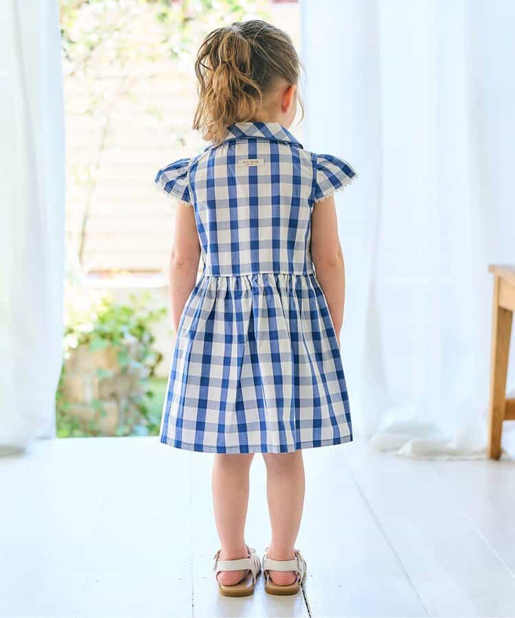 Japanese children's clothing apres les cours × tiny bear shirt dress 80-120cm girls summer dresses