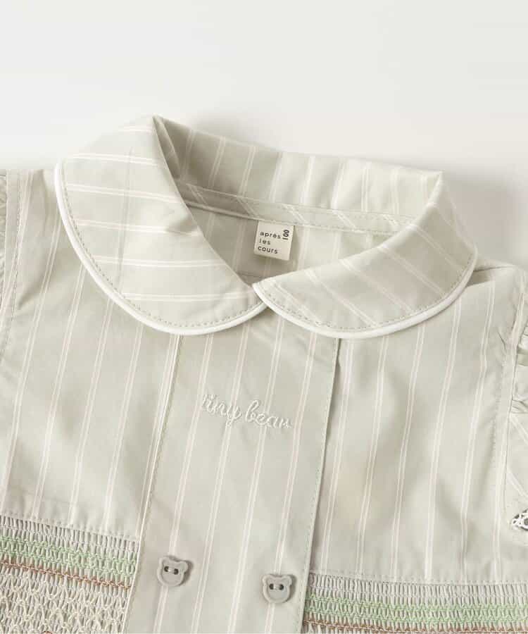 Japanese children's clothing apres les cours × tiny bear shirt dress 80-120cm girls summer dresses