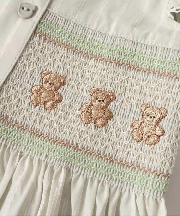 Japanese children's clothing apres les cours × tiny bear shirt dress 80-120cm girls summer dresses