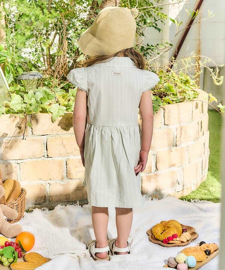 Japanese children's clothing apres les cours × tiny bear shirt dress 80-120cm girls summer dresses