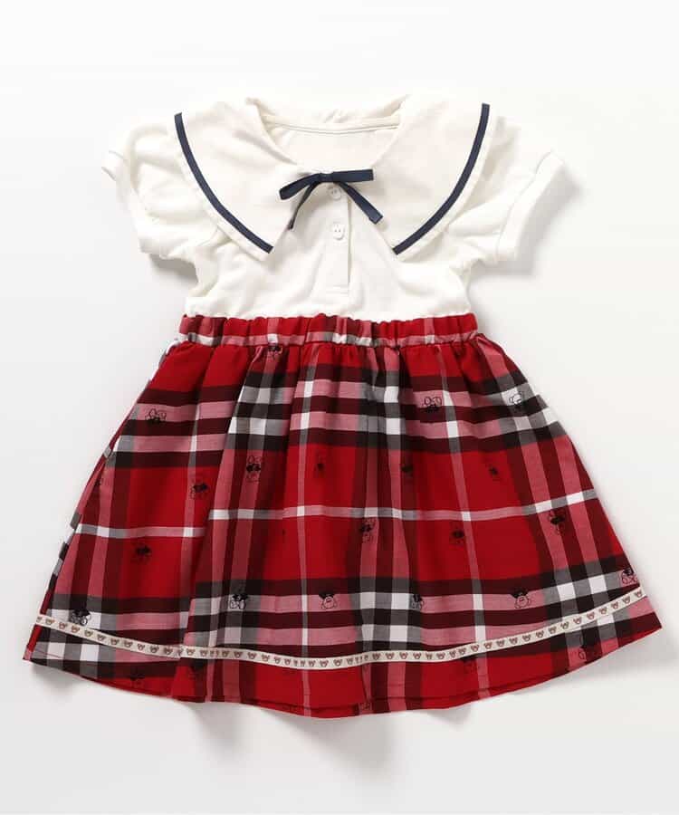 Japanese children's clothing apres les cours × tiny bear sailor style dress 80-120cm girls summer dresses