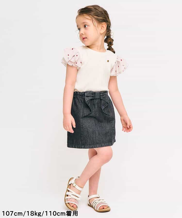 2Way Japanese children's clothing, two-piece bow skirt, 80-140cm, summer SKIRTS for girls