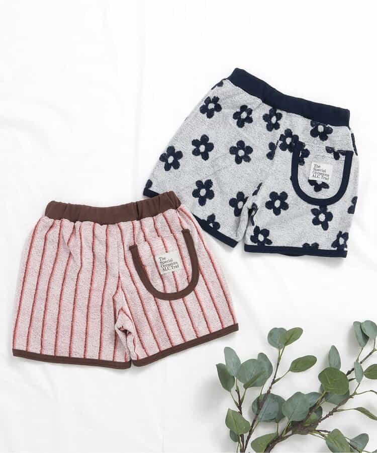 Japanese children's clothing apres les cours fleece shorts 80-130cm boys summer PANTS