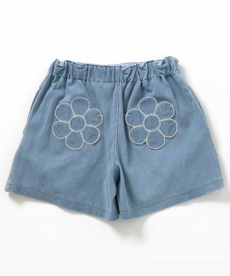 Japanese children's clothing apres les cours floral pocket shorts 80-140cm girls summer PANTS