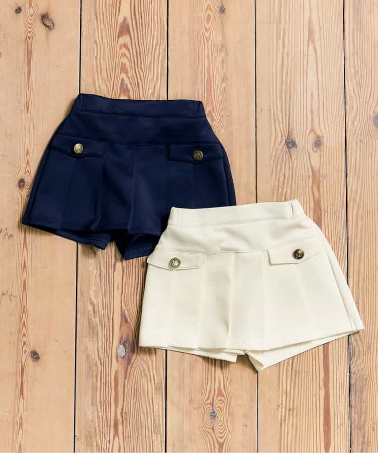 Japanese children's clothing apres les cours contact cool pleated culottes 80-140cm girls summer PANTS