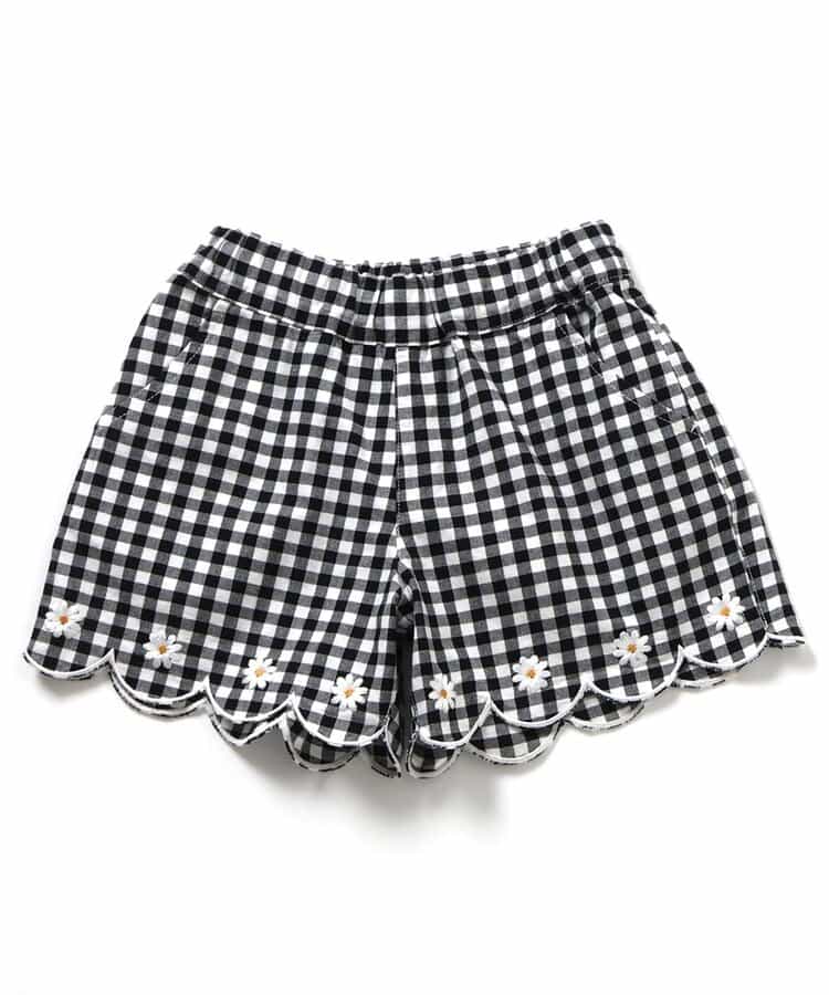 日本童裝 apres les cours 扇貝形下擺刺繡短褲 80-140cm 女童款 秋季 PANTS