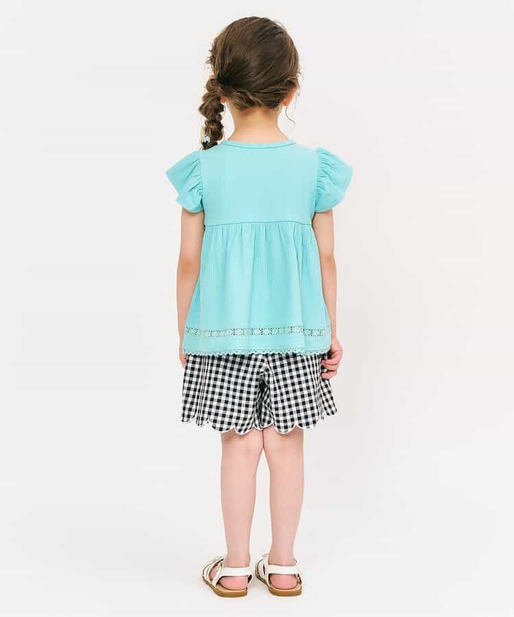 日本童裝 apres les cours 扇貝形下擺刺繡短褲 80-140cm 女童款 秋季 PANTS