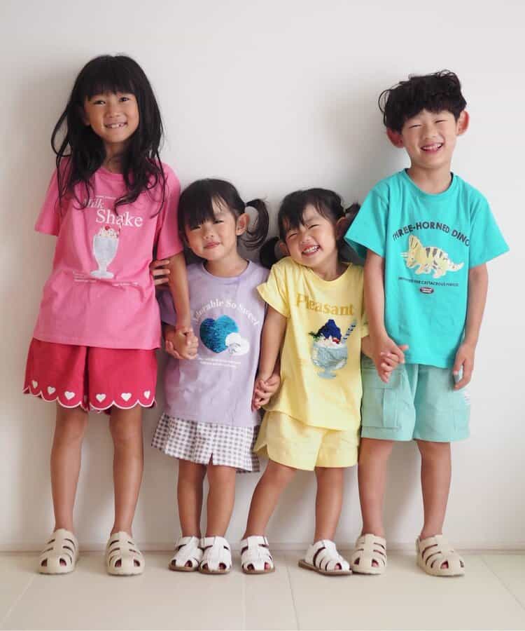 日本童裝 apres les cours 扇貝形下擺刺繡短褲 80-140cm 女童款 秋季 PANTS