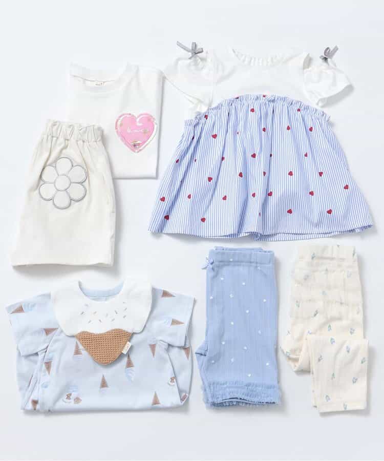 Japanese children's clothing apres les cours floral pocket shorts 80-140cm girls summer PANTS