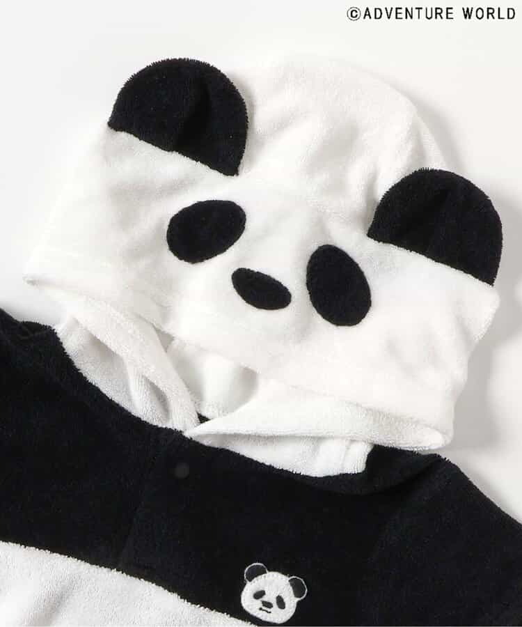 Japanese children's clothing apres les cours x Adventure World cool contact cute panda jumpsuit 70-80cm boys/girls newborn summer jumpsuit