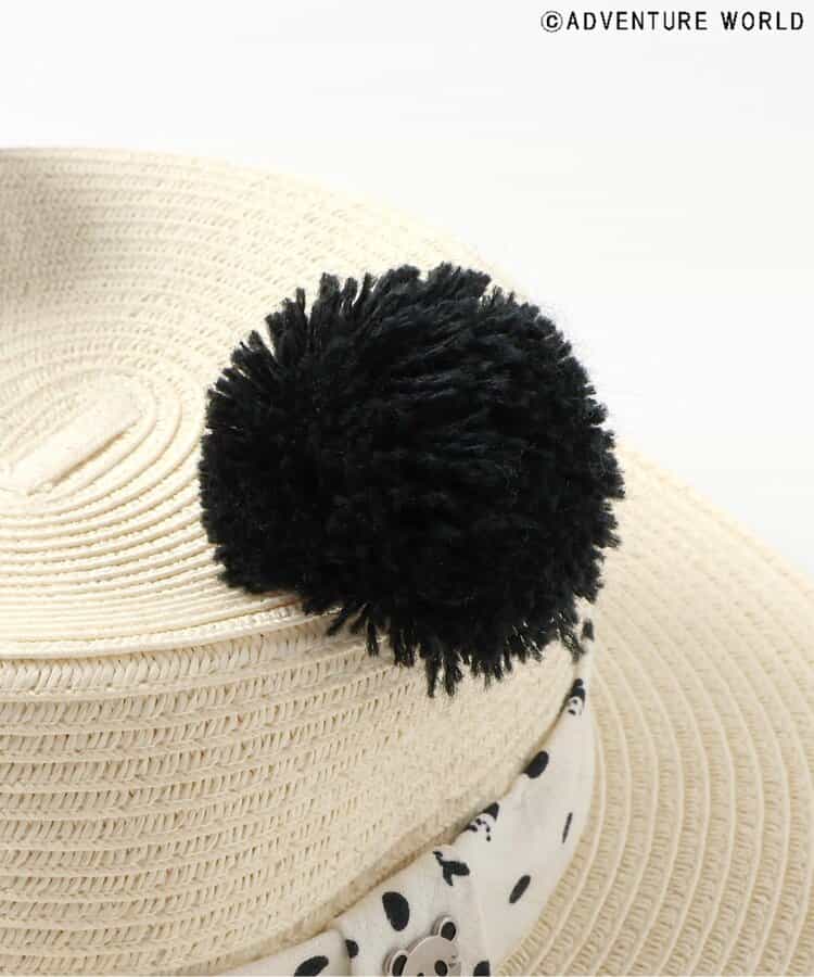 Apres les cours x Adventure World UV-blocking panda straw hat (48-54cm) direct from Japan