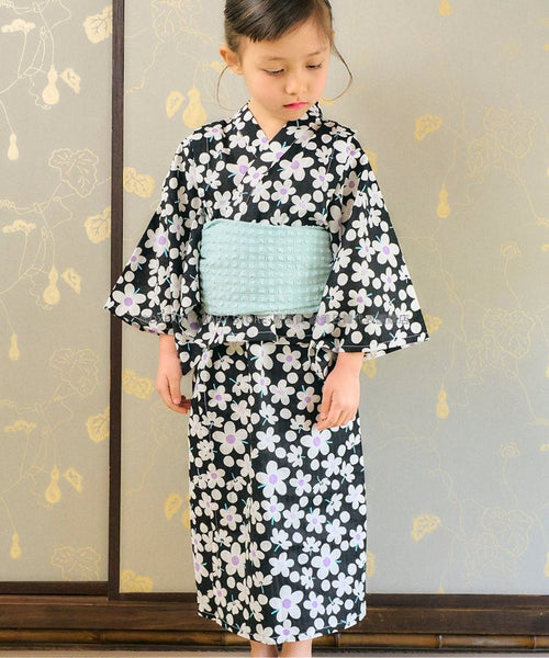 日本童裝 alc#652 也可當夏季連身裙！ 2WAY浴衣套裝 日本浴衣 100-150cm 女童款 夏季 日本和服 DRESSES