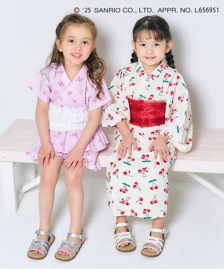 日本童裝 apres les cours x Sanrio Hello Kitty/Melody 浴衣 日本和服 100-150cm 女童款 春夏季 TOPS DRESSES 日本夏祭慶典特輯
