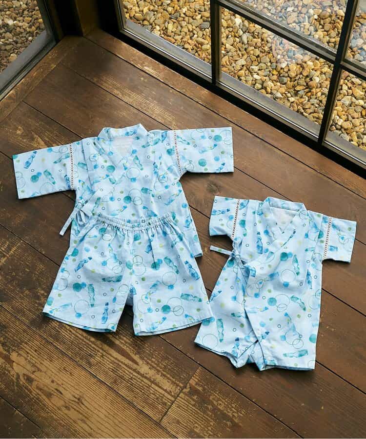 Japanese children's clothing apres les cours Jinbei Japanese kimono 70-80cm boys' newborn baby summer jumpsuit Japanese summer festival special edition