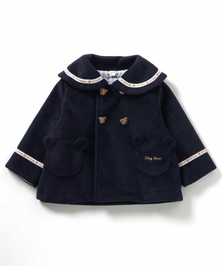日本童裝 apres les cours x tiny bear 小熊水手外套 80-120cm 男童款/女童款 秋季 (適合初秋、香港平均溫度、寒冷天氣、溫度低天氣)OUTERWEAR 聖誕紅/新年紅